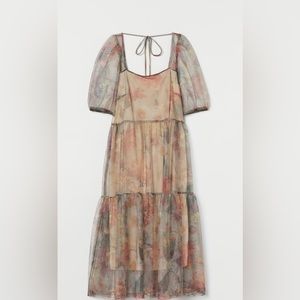 H&M mesh floral dress